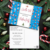 Familie Kerstfeest Save the Date Snowman Briefkaart