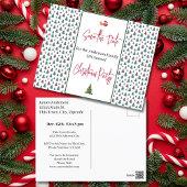 Familie Kerstfeest Save the Date Trees Briefkaart