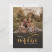 Familie kerstfeestdag Foto met handschrift Notitiekaartje (Voorkant)