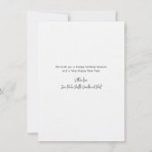 Familie kerstfeestdag Foto met handschrift Notitiekaartje (Achterkant)