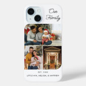 Familie kerstfeestdag fotocollage Case-Mate iPhone case (Achterkant)