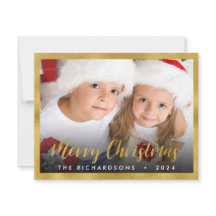 Familie kerstfeestdag met gouden feestdag