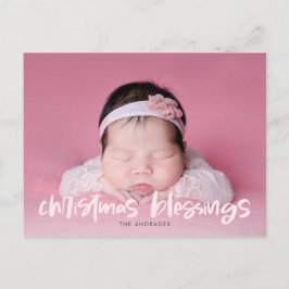 Familie Kerstfoto Eenvoudige Moderne Schattigee Ki Feestdagenkaart