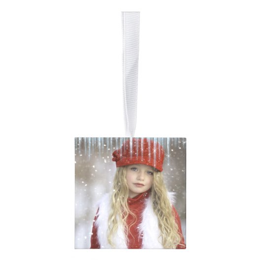 Familie kerstfoto-kubusversiering decoratie (Rechts)