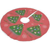 Familie Kerstfoto op Kerstboom Kerstboom Rok (Gekanteld)