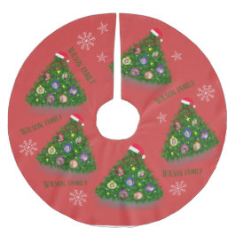 Familie Kerstfoto op Kerstboom Kerstboom Rok