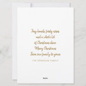 Familie Kerstfoto Sneeuw Feestdagenkaart (Achterkant)