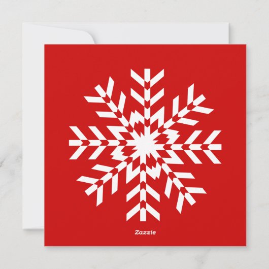 Familie kerstfoto's Snowflake Sjabloon (Achterkant)