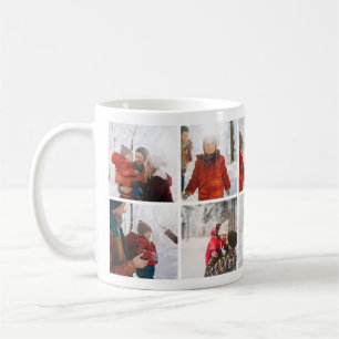 Familie kerstherinneringen Foto Collage Mok