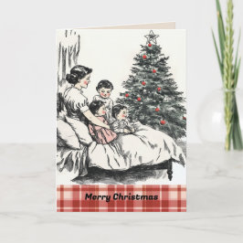 familie kerstkaart kaart