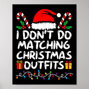 Familie Kerstkoppels Ik doe niet Matching Chris Poster