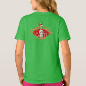 Familie Kerstman Gingerbread Letter A Girl T-shirt (Achterkant)