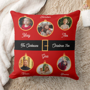 Familie Kerstman Riem Custom Kerstvakantie Kussen
