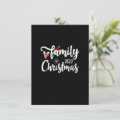 Familie Kerstmis 2022 Kaart (Staand voorkant)