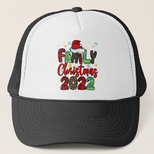 Familie Kerstmis 2022 Matching Family Funny Santa Trucker Pet (Voorkant)