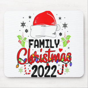 Familie Kerstmis 2022 Matching Squad Santa Elf Fun Muismat
