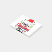 Familie Kerstmis 2022 Matching Squad Santa Elf Fun Post-it® Notes (Schuin)