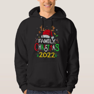 Familie Kerstmis 2022 Squad Santa Matching Reindee Hoodie