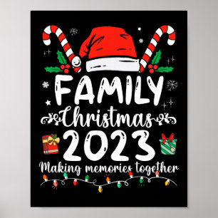 Familie Kerstmis 2023 Bijpassende Squad Santa Elf  Poster