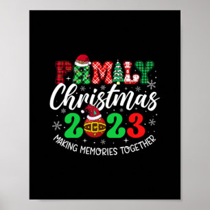 Familie Kerstmis 2023 Bijpassende Squad Santa Elf  Poster