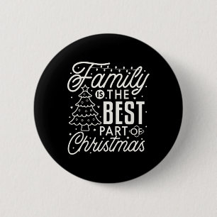 Familie Kerstmis 2023 Matching Grappige Xmas Crew  Ronde Button 5,7 Cm