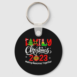 Familie Kerstmis 2023 Matching Outfits Team Santa Sleutelhanger