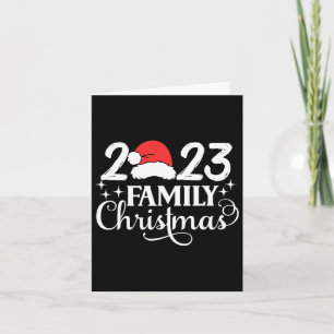 Familie Kerstmis 2023 Matching Squad Crew Santa Fu Kaart