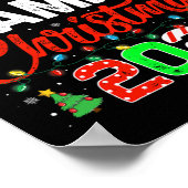 Familie Kerstmis 2023 Matching Squad Santa Elf Fun Poster (Hoek)