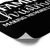 Familie Kerstmis 2023 Matching Squad Santa Elf Fun Poster (Hoek)