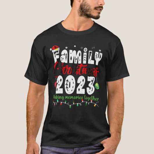 Familie Kerstmis 2023 Matching Squad Santa Elf Fun T-shirt (Voorkant)