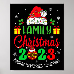 Familie Kerstmis 2023 Matching Squad Team Santa XM Poster