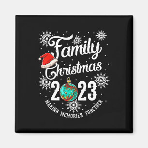 Familie Kerstmis 2023 Samen herinneringen maken Magneet