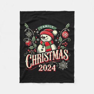 Familie Kerstmis 2024 Familie Matching Kerstmis 20 Fleece Deken