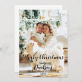 Familie Kerstmis 2024 Foto Feestdagenkaart (Voorkant / Achterkant)