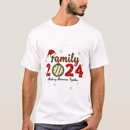 Familie Kerstmis 2024 Herinneringen maken T-shirt
