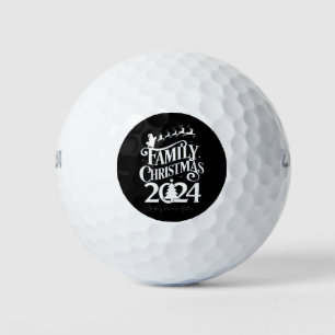 Familie Kerstmis 2024 Herinneringen Samen Matching Golfballen