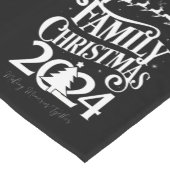 Familie Kerstmis 2024 Herinneringen Samen Matching Korte Tafelloper (Hoek)