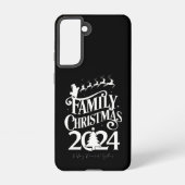 Familie Kerstmis 2024 Herinneringen Samen Matching Samsung Galaxy Hoesje (Achterkant)