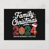 Familie Kerstmis 2024 Matching Outfit Xmas Squad Briefkaart (Voorkant)