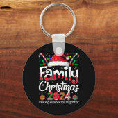 Familie Kerstmis 2024 Matching Outfit Xmas Squad S Sleutelhanger (Voorkant)