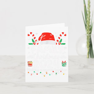 Familie Kerstmis 2024 Matching Squad Santa Elf Fun Kaart