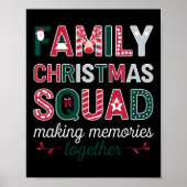 Familie Kerstmis 2024 Matching Squad Santa Elf Fun Poster (Voorkant)