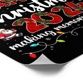 Familie Kerstmis 2024 Matching Squad Santa Elf Fun Poster (Hoek)