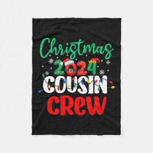 Familie Kerstmis 2024 Neef Crew Matching Squad S Fleece Deken