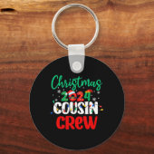 Familie Kerstmis 2024 Neef Crew Matching Squad S Sleutelhanger (Voorkant)