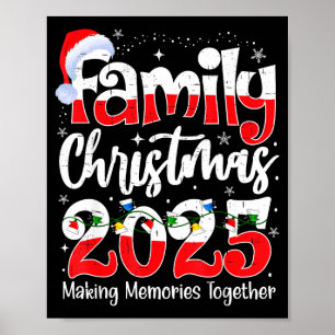 Familie Kerstmis 2025 Bijpassende Familie Kerstmis Poster