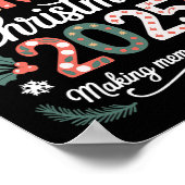 Familie Kerstmis 2025 bijpassende Xmas Outfit Poster (Hoek)