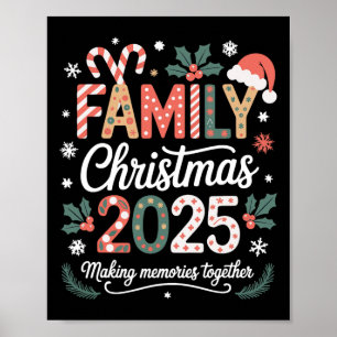 Familie Kerstmis 2025 bijpassende Xmas Outfit Poster