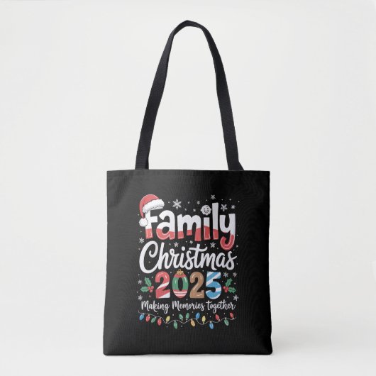 Familie Kerstmis 2025 Matching Outfit Xmas Squad Tote Bag (Voorkant)