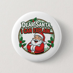Familie Kerstmis 2025 Ronde Button 5,7 Cm